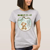 T-Shirt pour future maman Baby Shower Singe (Devant)