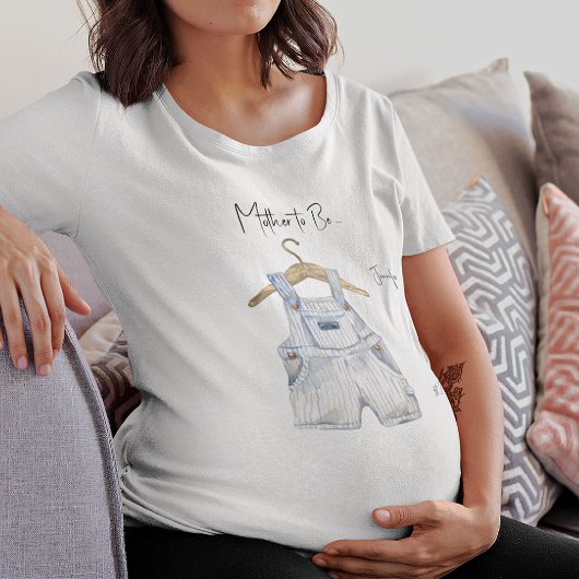 T-shirt pour future maman pour un bébé garçon