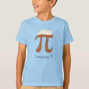 T-shirt pour garçon avec chocolat pi mignon jour d