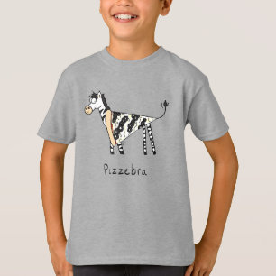T-Shirt pour garçon Pizzebra Pizza Zèbre Enfant