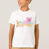 T-Shirt pour garçons de cochon de ferme (Devant)
