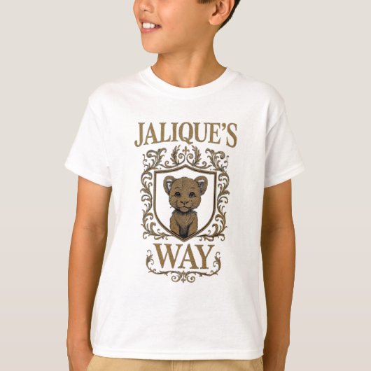 T-shirt pour garçons 'Fierté à chaque pas' (Devant)
