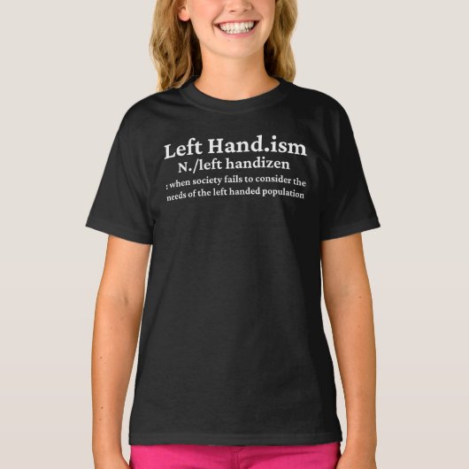 T-Shirt pour gaucher (Devant)