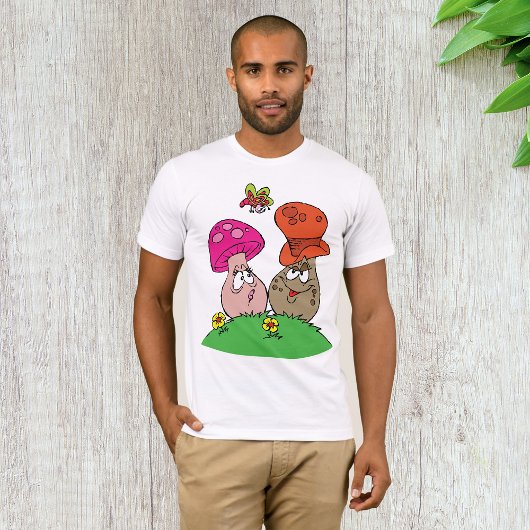 T-Shirt pour homme de champignons de dessin