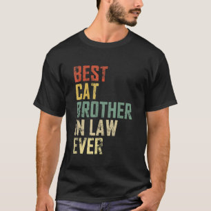 T-shirt pour homme Meilleur beau-frère de chat de 