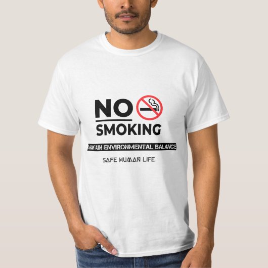 T-shirt pour homme non fumeur (Devant)