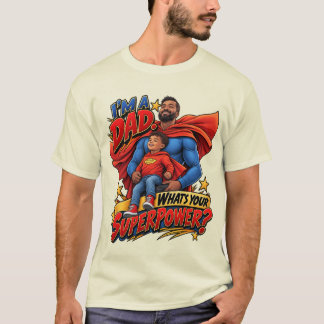 T-shirt pour homme SuperHéros Papa