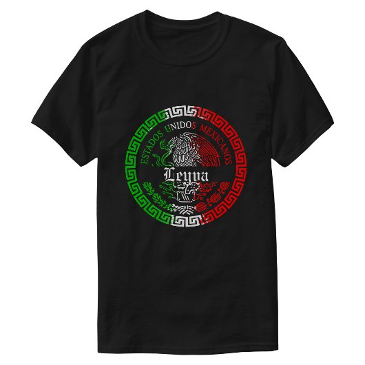T-shirt pour hommes à thème Mexique avec nom de fa
