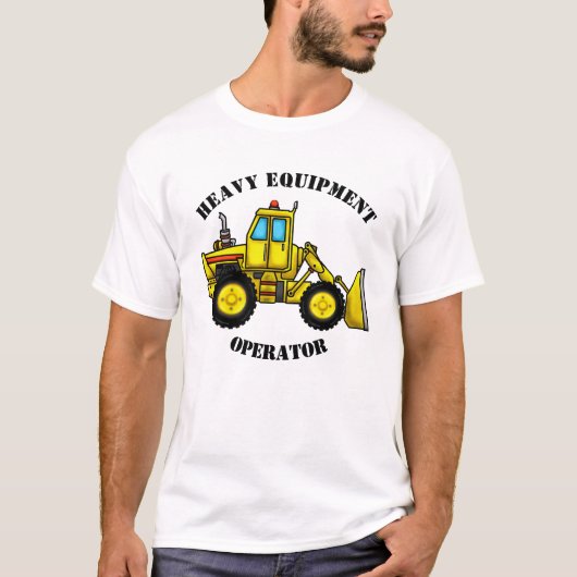 T-shirt pour hommes Bulldozer (couleurs Lite) (Devant)