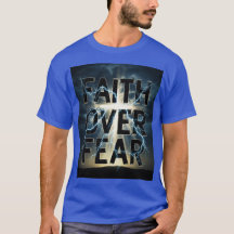 T-Shirt pour hommes chrétiens Faith Over Fear 2.0