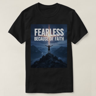 T-shirt pour hommes chrétiens Sans peur grâce à la