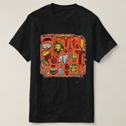 T-Shirt pour hommes d'Afrique (Design devant)