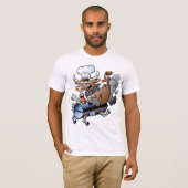 T-Shirt Pour Hommes De BBQ (Devant entier)