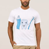 T-Shirt Pour Hommes De Brosse À Dents Et À Dents (Devant)