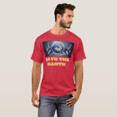 T-shirt pour hommes de la terre (Devant entier)