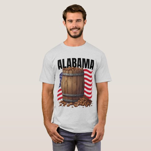 T-Shirt pour hommes de l'Alabama (Devant entier)