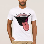 T-Shirt pour hommes de langue (Devant)