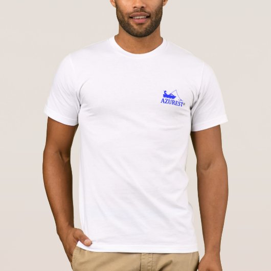 T-shirt pour hommes de l'AZUREST LOGO Fine Cotton (Devant)
