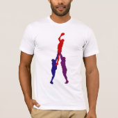 T-Shirt pour hommes de liginière de rugby (Devant)