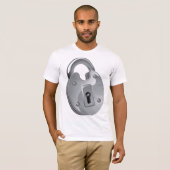 T-shirt pour hommes de sécurité cadenas (Devant entier)