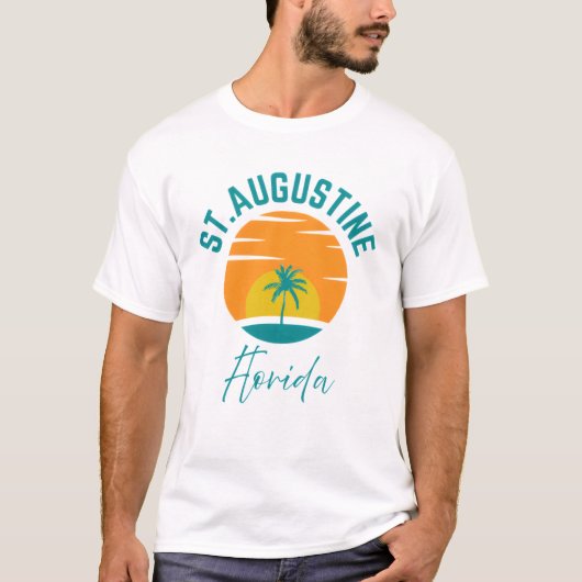 T-shirt pour hommes de St. Augustine Beach Floride (Devant)