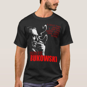 T-shirt Pour Hommes Femmes Charles Bukowski Idol Cadeaux F
