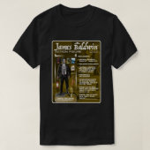 T-shirt Pour Hommes Femmes James Baldwin Cadeaux Pour Vent (Design devant)