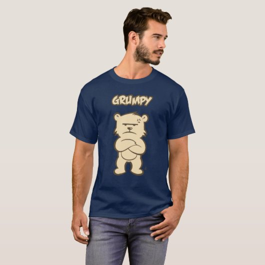T-Shirt pour hommes GRUMPY (Devant entier)