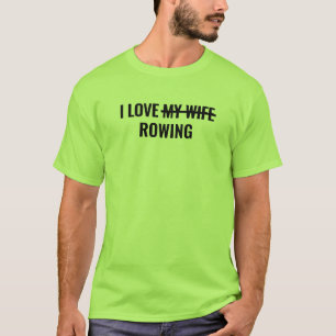 T-shirt pour hommes I Love Rowing
