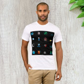 T-shirt pour hommes icônes Web