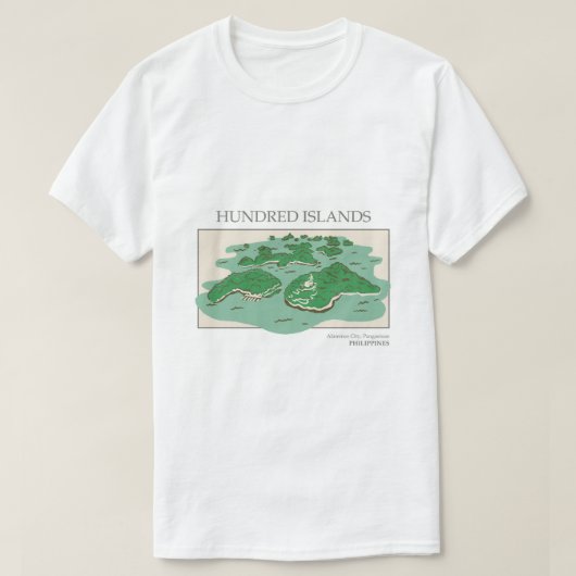 T-shirt pour hommes île (Design devant)