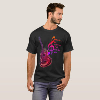 T-shirt pour hommes inspiration musique guitare él