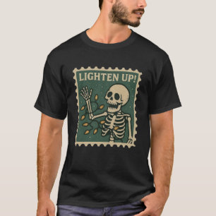 T-shirt pour hommes Légèrez squelette lumières de