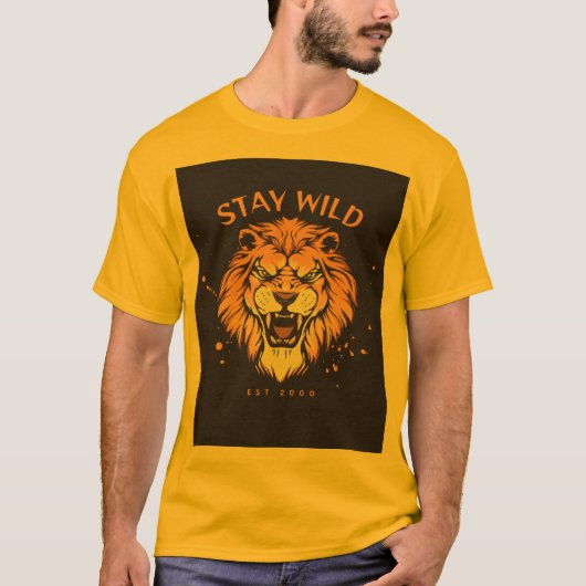 T-shirt pour hommes, maillot de conception restez (Devant)
