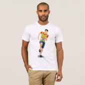 T-shirt pour hommes Man Running (Devant entier)