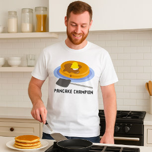 T-Shirt pour hommes Petit-déjeuner Champion de crê