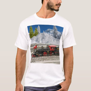 T-Shirt pour hommes vintage train de Noël