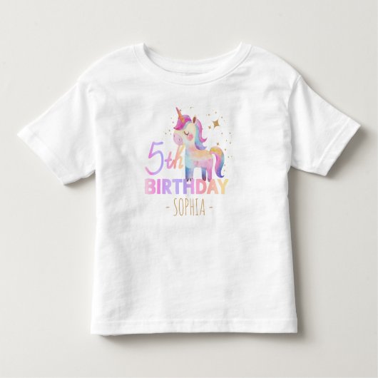 T-shirt pour la fête d'anniversaire des 5 ans de l (Devant)