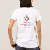 T-shirt pour la garde d'enfants (Dos)