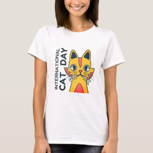 T-shirt pour la Journée internationale du chat pou