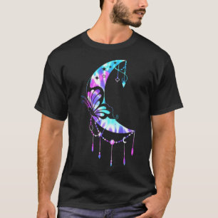T-shirt pour la maman Crescent Moon Butterfly Mandala