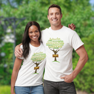 T-Shirt pour la réunion de famille verte