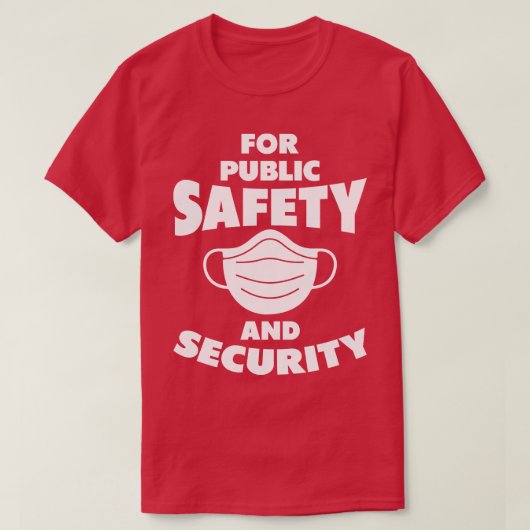 T-shirt Pour La Sécurité Publique (Design devant)