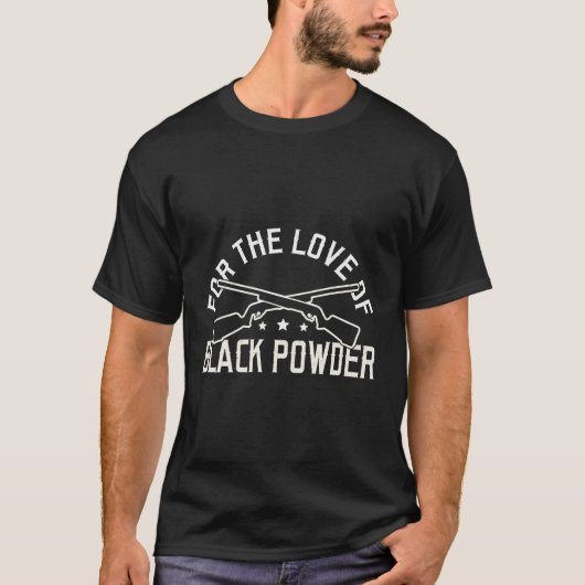 T-shirt Pour L'Amour De Black Powder Muzzleloader Flintloc (Devant)