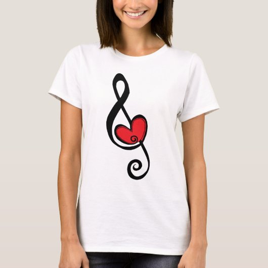 T-shirt Pour l'amour de la musique (Devant)