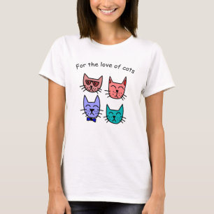T-shirt pour l'amour des chats