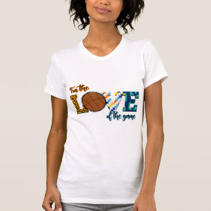 T-shirt Pour L'Amour Du Jeu Basketball Maman Leopard