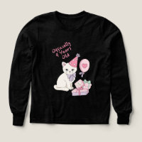 T-shirt pour l'anniversaire des fillettes de 4 ans