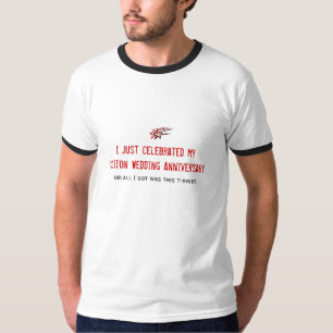 T-shirt pour l'anniversaire du Mariage de coton ma