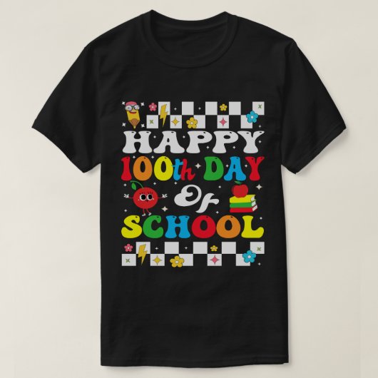 T-shirt pour le 100e jour d'école (Design devant)